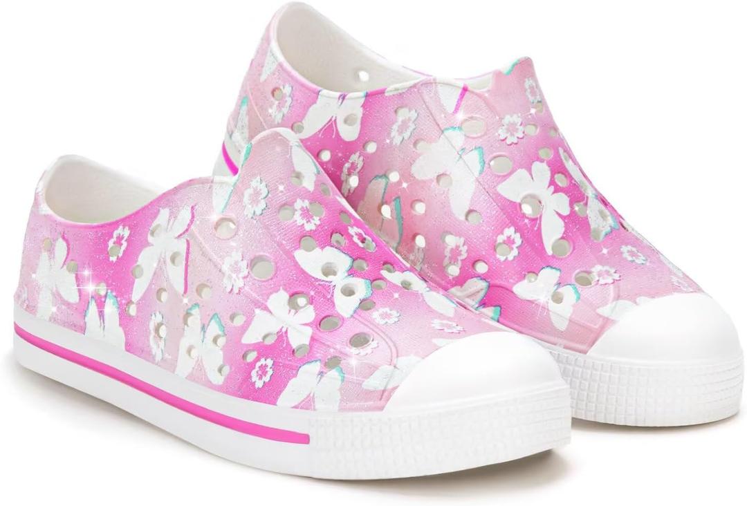 MOBYDICK Boys Girls Water Shoes for Kids Summer Sneakers | Toddler Slip on Water Sandals, Quick Dry, Lightweight, Breathable, Beach, Pool (Pink)
