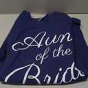 Aunt of the Bride, Wedding & Bridal, White Script Font T-Shirt, M