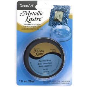 Deco Art Metallic Lustre Wax Finish, 1 oz, Cosmic Blue