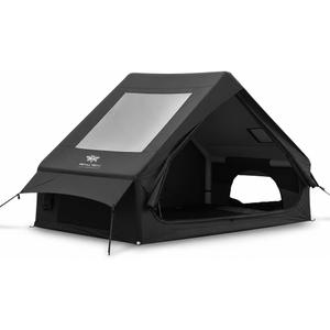 4-6 Person Inflatable Camp Tent PU2000 Water-Resistant Stove Jack AC Port