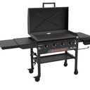 Blackstone 2322 Original 36" Griddle with X-Braced Hood and Omnivore Griddle Plate, Powder Coated Steel, Black