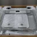 Rengue Kids Desk and Chair Set, Height Adjustable Children School Functional Study Desk with 55° Tiltable Desktop, 3 Modes & Brightness LED Light, Storage Drawer & Metal Hook for Boys Girls (Grey)