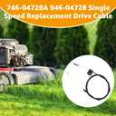 1PCS 746-04728 946-04728A Single Speed Drive Cable Compatible with Troy-Bilt TB210 TB200 Rotary 15102 Replace MTD 746-04728 946-04728A 946-04728A 946-04728