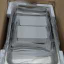 VEVOR Chafing Dish Buffet Set, 8 Qt 2 Pack, Stainless Steel Chafer with 2 Full Size Pans, Rectangle Catering Warmer Server with Glass Lid Water Pan Folding Stand Fuel Holder, for Wedding Party Banquet (Silver)