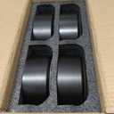 GZG Ceramic Cereal Bowls Set of 4,6 Inch Stoneware Soup Bowls,Dishwasher and Microwave Safe,Stackable,Scratch Resistant for Oatmeal,Fruit,Salads and Rice(Matte Black)