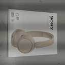 Sony WH-CH520 Wireless Bluetooth On-Ear Headphones with Microphone, Up to 50 Hours Battery Life with Quick Charge Function, Includes USB-C Charging Cable - Beige - International Version