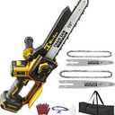 8"&10" Mini Chainsaw Cordless Compatible with Dewalt 20V MAX Battery,Brushless Electric Chain saw Handheld ChainSaws for Wood Cutting, Tree Trimming and Branch Pruning (Battery Not Included)