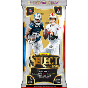 Panini Select 2023 15 Card Value Pack 3 Reds and Yellow Prizm Die-Cuts