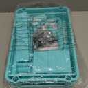 3-Tier Rolling Cart with Drawer & Lockable Wheels, Bathroom Storage Organizer Multifunctional Rolling Storage Cart for Bathroom, Kitchen, Office, Craft, Makeup, Baby Essentials, Blue