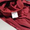 Memoriesea Women's Sexy One Shoulder High Split Cocktail Wedding Party Maxi Dress (Wine Red, Small)