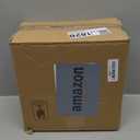 Dicunoy Set of 2 Glass Flower Vase, 9.5" Large Clear Flower Vases for Centerpieces, Modern Crystal Rose Vase, Heavy Duty Tall Cylinder Flared Vase with Heavy Base for Home, Living Room, Office