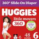 Huggies Little Movers HuggFit 360 Diapers Size 6, 48 Count
