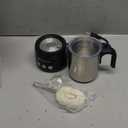 Maestri House Milk Frother, 4-in-1 Electric Milk Steamer and Frother, 16.9OZ 600W Smart Touch Control Hot and Cold Foam Maker, Memory Function for Latte, Cappuccinos, Warm Milk, Hot Chocolate Milk (Black)