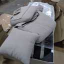 Trygoal Modern L-Shaped Sectional Sofa with Chaise Lounge, 4-Seater Fabric Couch with High-Density Foam Cushions, for Living Room, Apartment, Studio, Easy Assembly, Off-White