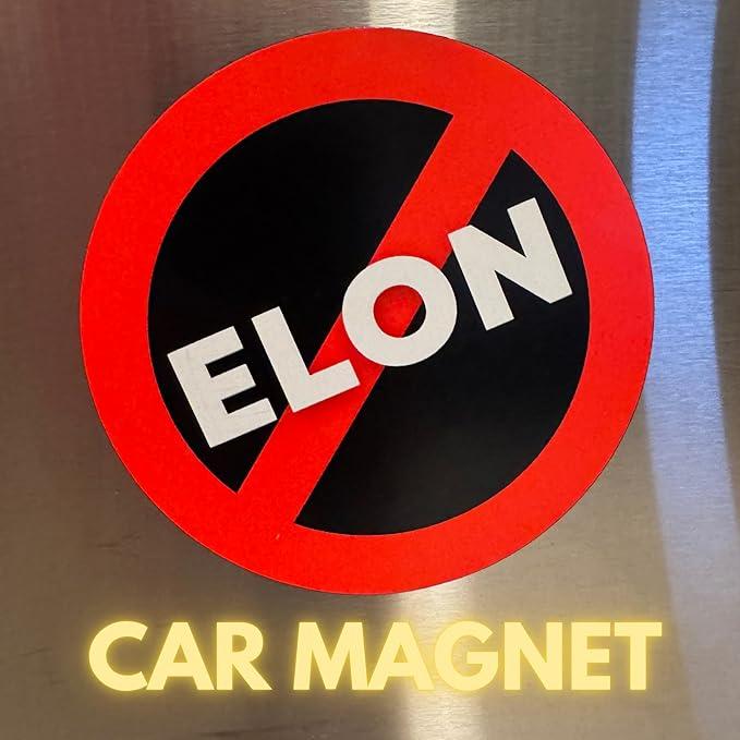 Oathast 1 Pack Anti Elon Musk Bumper Magnet, Anti Elon Tesla Club Car Magnet for Tesla Owners Bought This Before Elon Went Crazy Tesla Car Stickers Magnetic - 6" x 4"