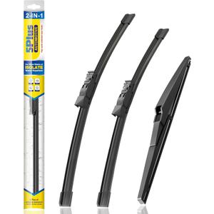 5 PLUS Windshield Wiper Blades Set Replacement for MAZDA CX5 CX9 CX-5 CX-9 2023-2017 Windshield Wipers(Pack of 3), OEM Quality Wiper Blades With Water Repellency Technology-24"/18"/14"