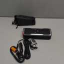 Tire Inflator Portable Air Compressor, Air Pump for Car Tires 150PSI Cordless with Battery and 12V DC, Electric Bike Pump with Pressure Gauge, Auto Shutoff, for Ball, Motorcycle Accessories (Black)