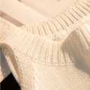 WDIRARA Women's Cherry Letter Print Crop Sweater Knit Tank Tops Crew Neck Sleeveless Pullovers (XS)