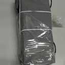 2pcs Middle Wall Hanging Organizer Bag, Linen Fabric Door Hanging Storage Basket with Pockets, Waterproof Bin for Kitchen, Bedroom, Office, RV Camper (Gray)