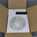 Bathroom Light Fixtures, 1-Light Matte Black Vanity Light with Hand-Blown Globe Glass Shade, High Clarity & Durable, Wall Sconce for Mirror, Kitchen, Bedroom, Hallway