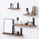 4 Pack - L 6" x H 4" x W1.5, 5mm Thick Black L Shelf Bracket, Iron Shelf Brackets, Metal Shelf Brackets, Floating Shelf, Shelf Supports with Screws