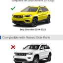 Wonderdriver 300lbs Lockable Roof Rack Cross Bars Compatible with Jeep Cherokee 2014-2023, Heavy Duty Aluminum Roof Rails Crossbars Cargo Canoe Black Rooftop Cargo.