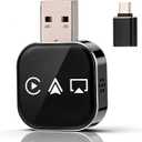 2026 Upgrade 3 in 1 Screen Mirror Adapter - Mirror Phone to Car Screen, CarPlay for iPhone/Android, Auto Connect Dual 2.4/5GHz WiFi & 5.0 (1PC)