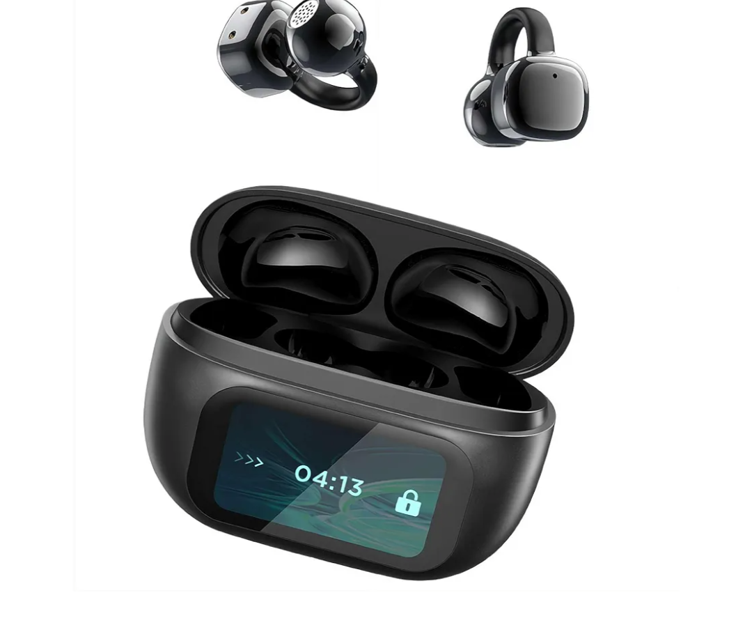 Ai Translation Earbuds Real Time,Smart Ai Language Translator Earbuds,Wireless Bluetooth 5.4 Muti Language Translate Clip-on Headset,Waterproof Ai Translate Headphones,Fit iOS& Android Phone (Black