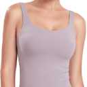 HeyNuts Zeal Bra Longline Classic U Back Medium Impact Wirefree Sports Bras, Workout Tank Tops with Removable Pads (Pink, S)