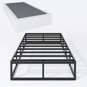 Twin Box Spring 9 Inch High Profile Metal Frame Mattress Foundation,Twin Size Box Spring with Fabric Cover, Easy Assembly, Noise Free