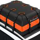 FIVKLEMNZ 21 Cubic Car Rooftop Cargo Carrier Roof Bag Waterproof for All Top of Vehicle with/Without Rack Includes Topper Anti-Slip Mat + Reinforced Straps + 6 Door Hooks + Luggage Lock