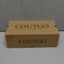 Coutgo Womens Mary Jane Flats Bow Square Toe Ballet Flats Dressy Comfortable Slip on Flat Shoes (8, Black)