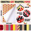 AmazingSpark 12 Sheets Christmas Wrapping Paper 20x27inch Cartoon Mouse Gift Wrapping Folded Red Black Yellow Christmas Tissue Papers for All Occasions Birthday Holiday Xmas Party Gift Decoration