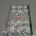 maxmill Checkered Rectangle Tablecloth Water Resistance Antiwrinkle Spillproof Heavy Weight Soft Gingham Plaid Table Cloth for Buffet Banquet Parties Holiday Dinner, 60 x 104 Inch Grey and White