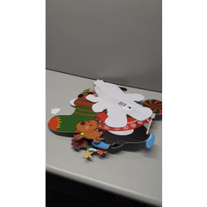 Fennoral 12 Pack Christmas Crafts for Kids Christmas Foam Stickers with Snowman Penguin Santa Claus Elf Gingerbread Man Reindeer Pattern Christmas Arts and Crafts DIY for Kids Boys Girls