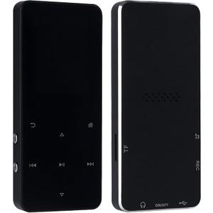 Generic Touch Screen Mp3 Player, 128 Gb, Wireless, Fm Radio, E-Book Feature, 350 Mah Battery, Black, Includes Cable and Earphones