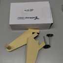 Yalikop Supply 18 Inch Wooden Craft Paper Roll Holder Dispenser, Fits Table 0.79-1.97'' and 5'' Thick Rolls Wooden Tabletop Easel Wrapping Paper Dispenser for Art Supplies, Drawing Christmas Gift