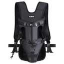 PetBonus Pet Front Dog Carrier Backpacks, Adjustable Pet Backpack, Legs Out Easy-fit Puppy Chest Carrier for Medium Small Dogs, Hands Free for Hiking, Cycling (Black, M)