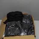 Babenest Spandex Folding Chair Covers - 30PCS Halloween Upgraded Universal Stretch Washable Fitted Chair Slipcovers Protector for Wedding, Holidays, Banquet, Party, Celebration (Black)