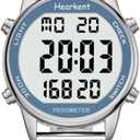 Women Pedometer Watch for Walking Steps and Miles-Step Counter for Calories,30M Waterproof-EL Backlight-Countdown-Stopwatch-No App Step Tracker for Adults Seniors (Blue)