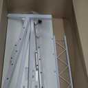 COMHOMA Small Standing Desk Adjustable Height & Tiltable Tabletop, Mobile Stand Up Desk for Laptop, Portable Computer Table for Home Office Work and Walking Pad Treadmill, Height 30.7"-46.4", White (31.5 IN)