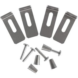 2 x Dowell Undermount Bathroom Sink Clips, Sink Brackets, Bathroom Sink Supports, Sink Clips - 6011-10 - 4 Clips/Screws/Anchors