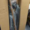 Hand Rails for Outdoor Steps 4-Step Railing Metal Wood-Grain
