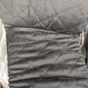 Dog Car Seat for Small Dogs, Detachable Washable Dog Booster Seat Under 30lbs, Pet Car Seat Travel Bed with Storage Pockets and Dog Safety Belt (Black/Grey)