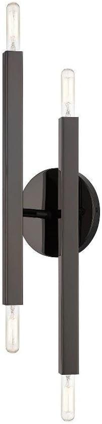 Livex Lighting, 46982-46, Monaco, ADA Sconce, Black Chrome
