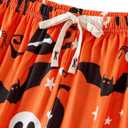 IFFEI Family Matching Halloween Pajamas Sets Long Sleeve 2 Piece Pjs Funny Sleepwear Jammies (Small, Orange)