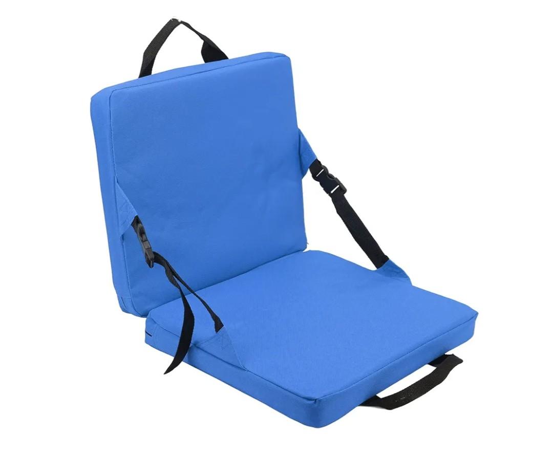 Outdoor Foldable Chair Outdoor Chair Soft Sponge Cushion Back Chair with Backrest for Stadium and Beach