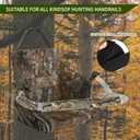 Tree Stand Rail Pads Wood Camouflage Replacement Shooting Rail Pads Easy to Disguise Treestands Shooting Rail Cover Ideal for Tripod Deer Hunting Climbing Stand Treestand Ladder Tree Stand Pads