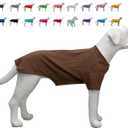 Lovelonglong Pet Clothing Dog Costumes Basic Blank T-Shirt Tee Shirts for Small Dogs Coffee XS