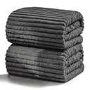 ZatreckI Extra Large Bath Towels (60"x30"), Oversized Bath Towels for Adults Luxury Bath Towels Super Soft Highly Absorbent Microfibers Quick Dry Bath Sheets Large for Bathroom (Charcoal Gray, 2Piece)